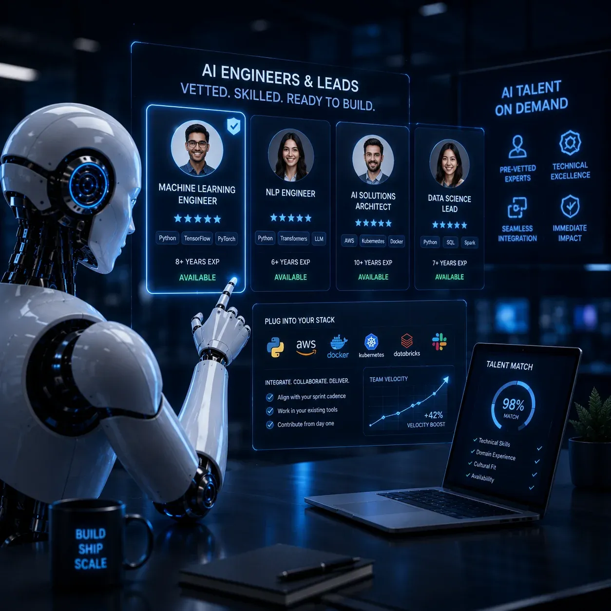 Vetted AI engineer ready to join your team