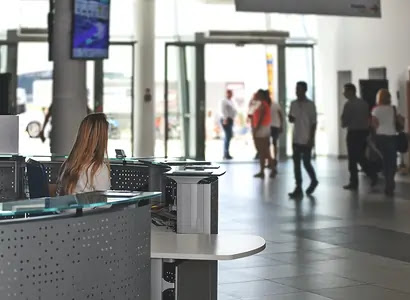 Visitor reception and lobby management