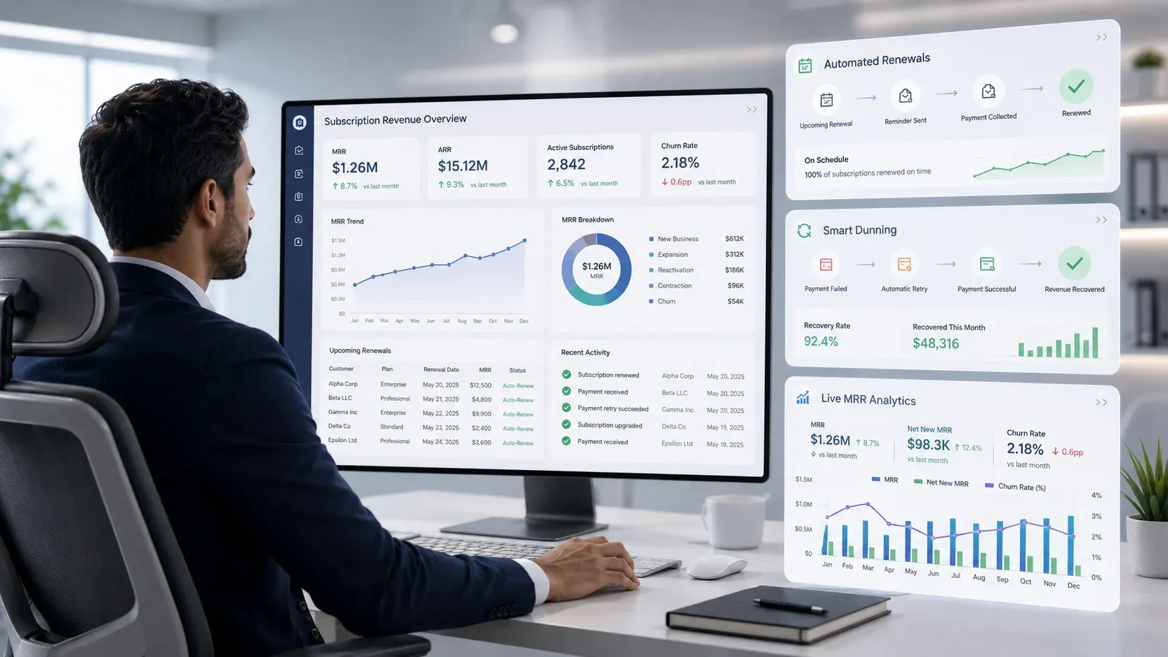 Modern recurring revenue with echoBitz dashboard
