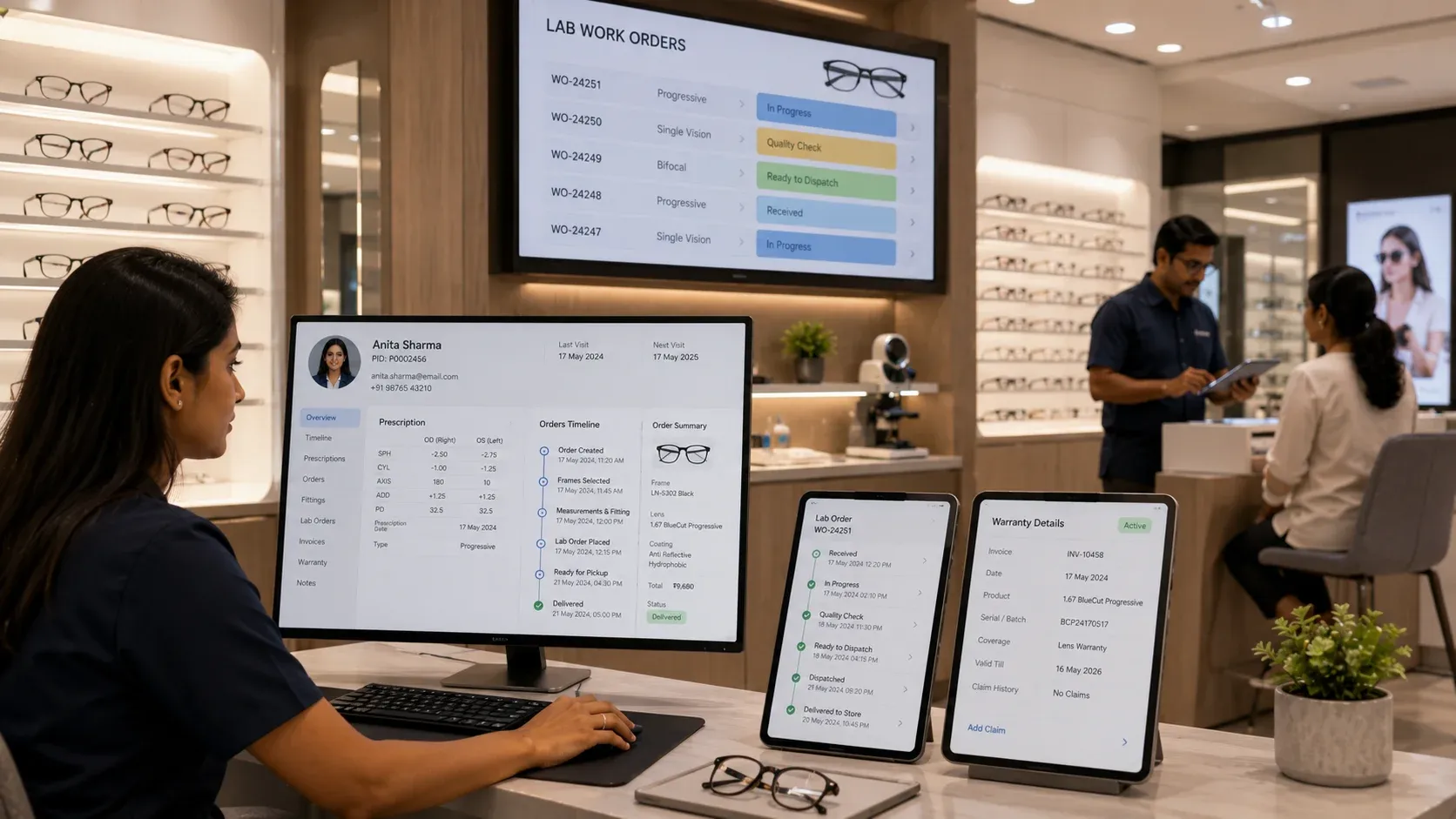 Modern optical operations with echoBitz dashboard
