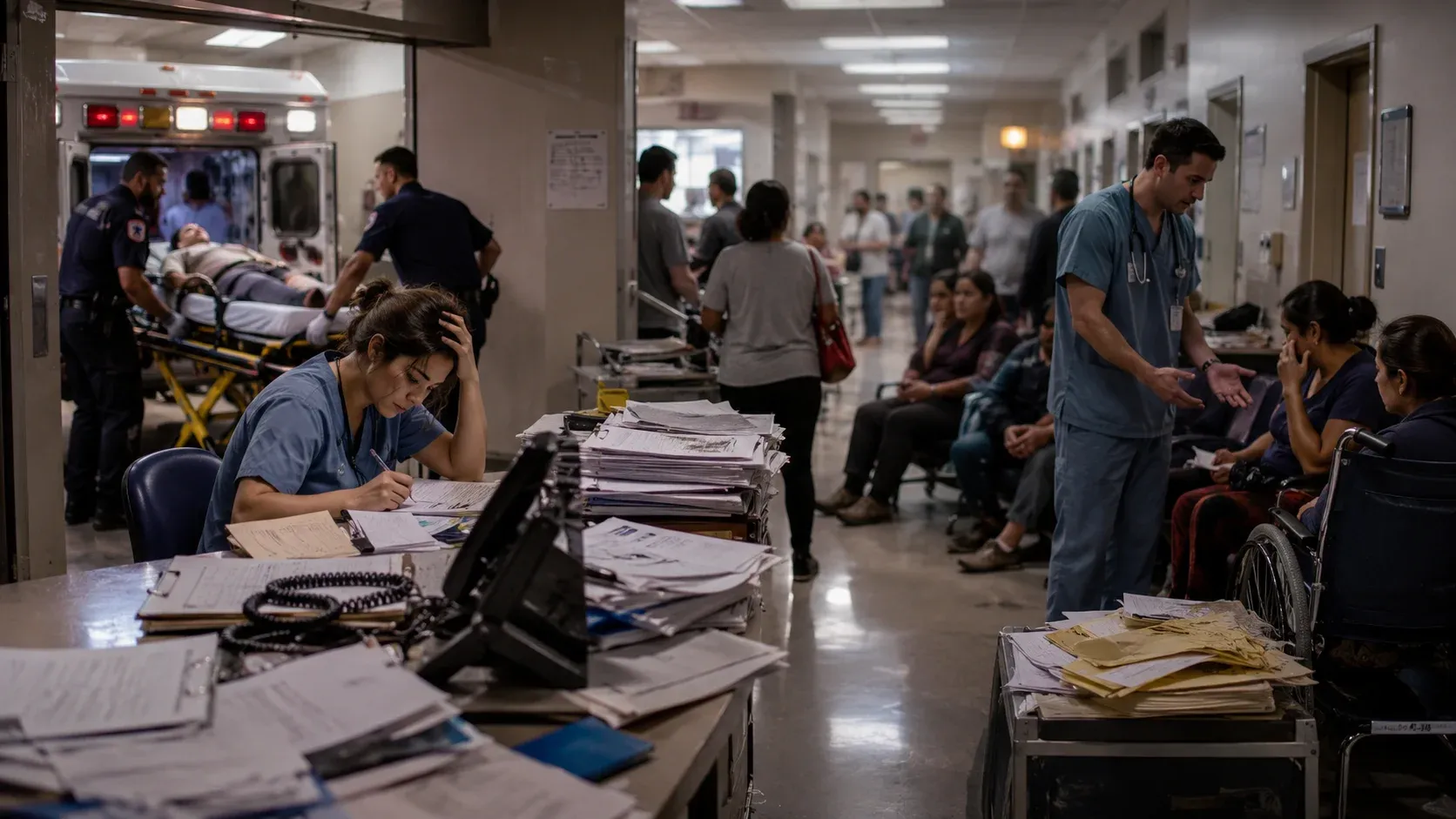 Traditional emergency operations with paper processes