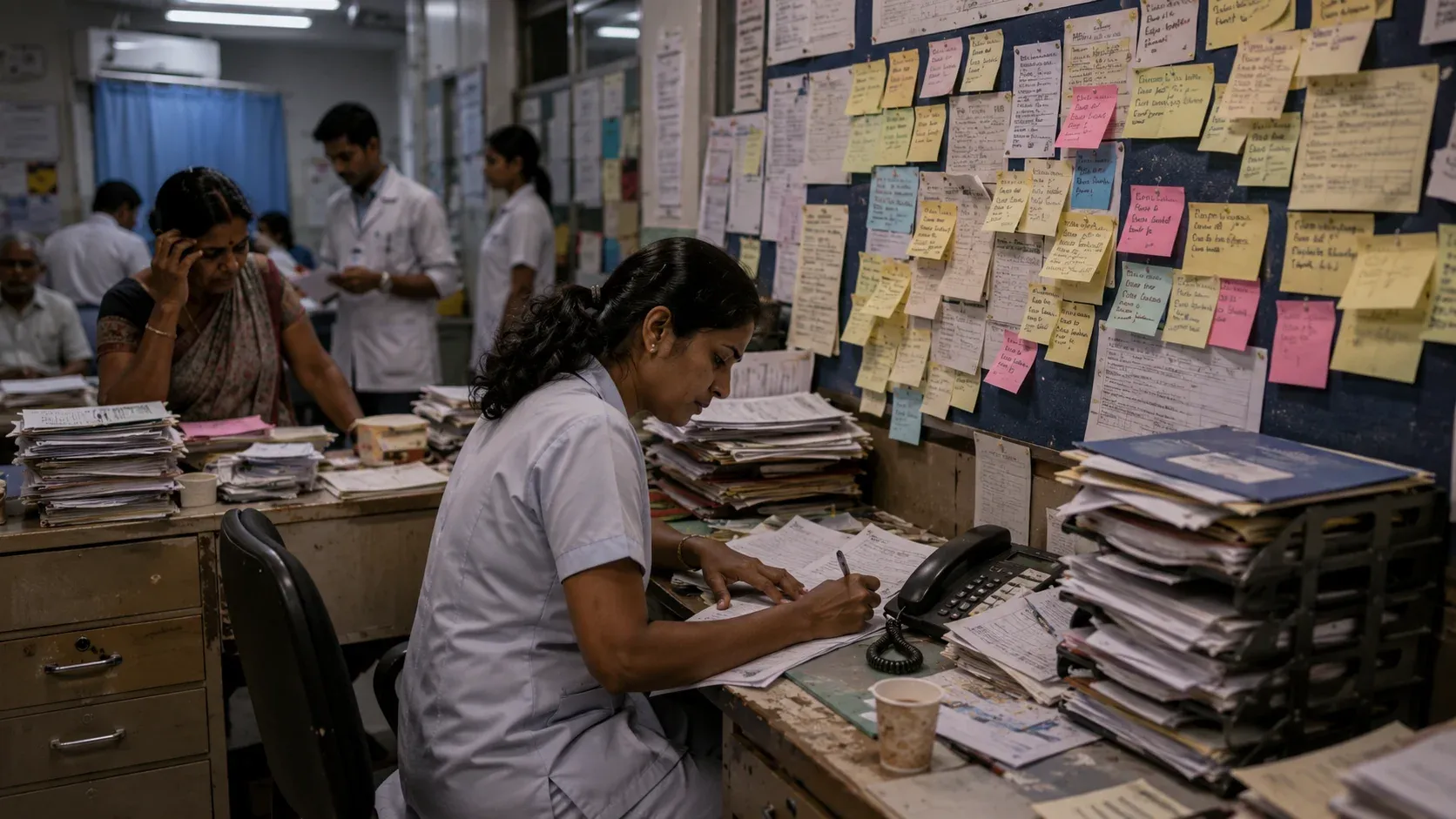 Traditional follow-up operations with paper processes