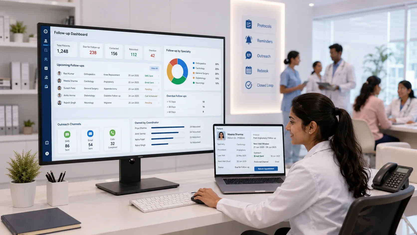 Modern follow-up operations on echoBitz