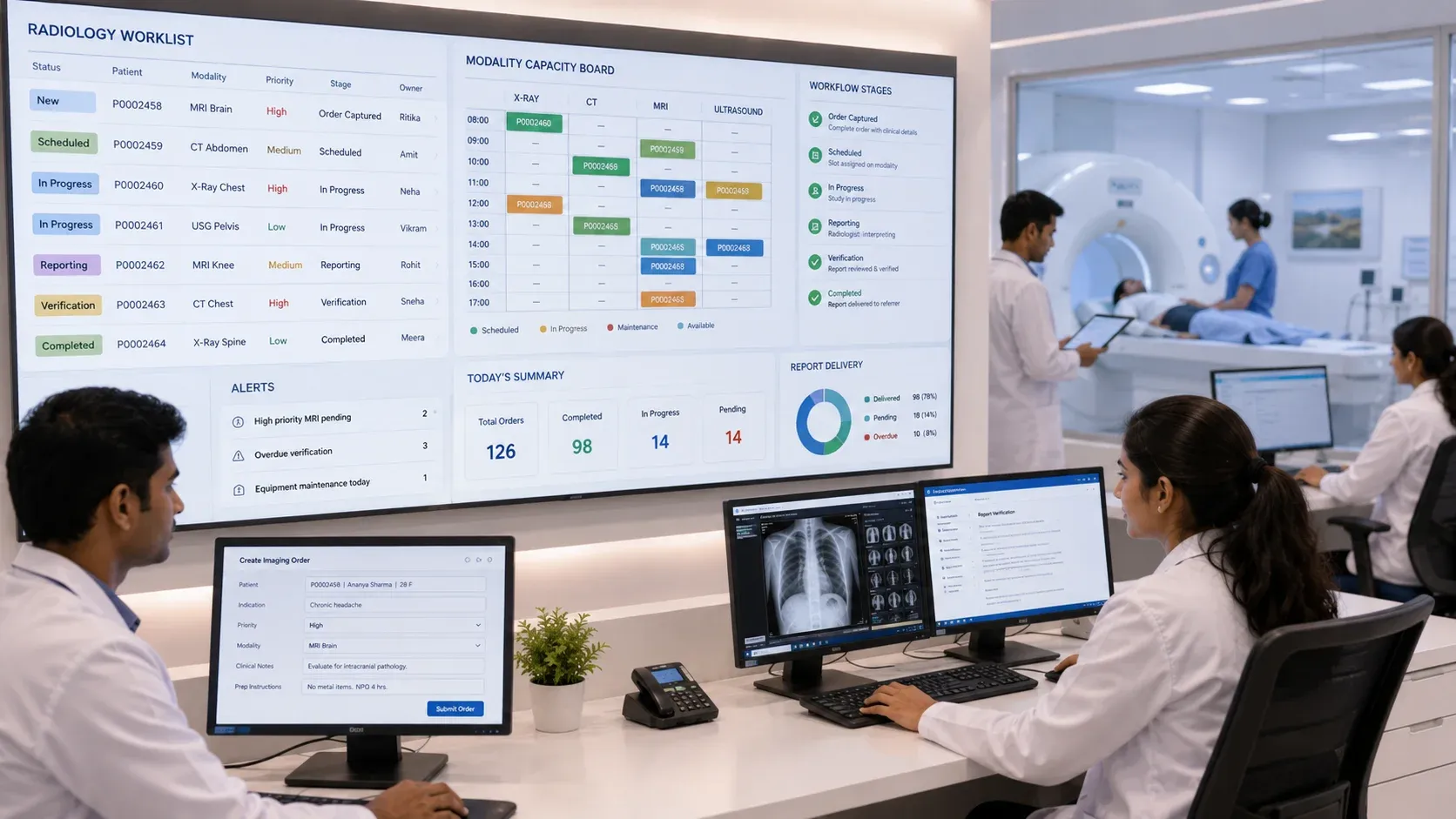 Modern radiology operations on echoBitz