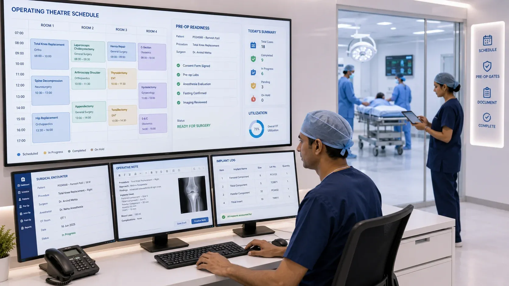 Modern surgery operations on echoBitz
