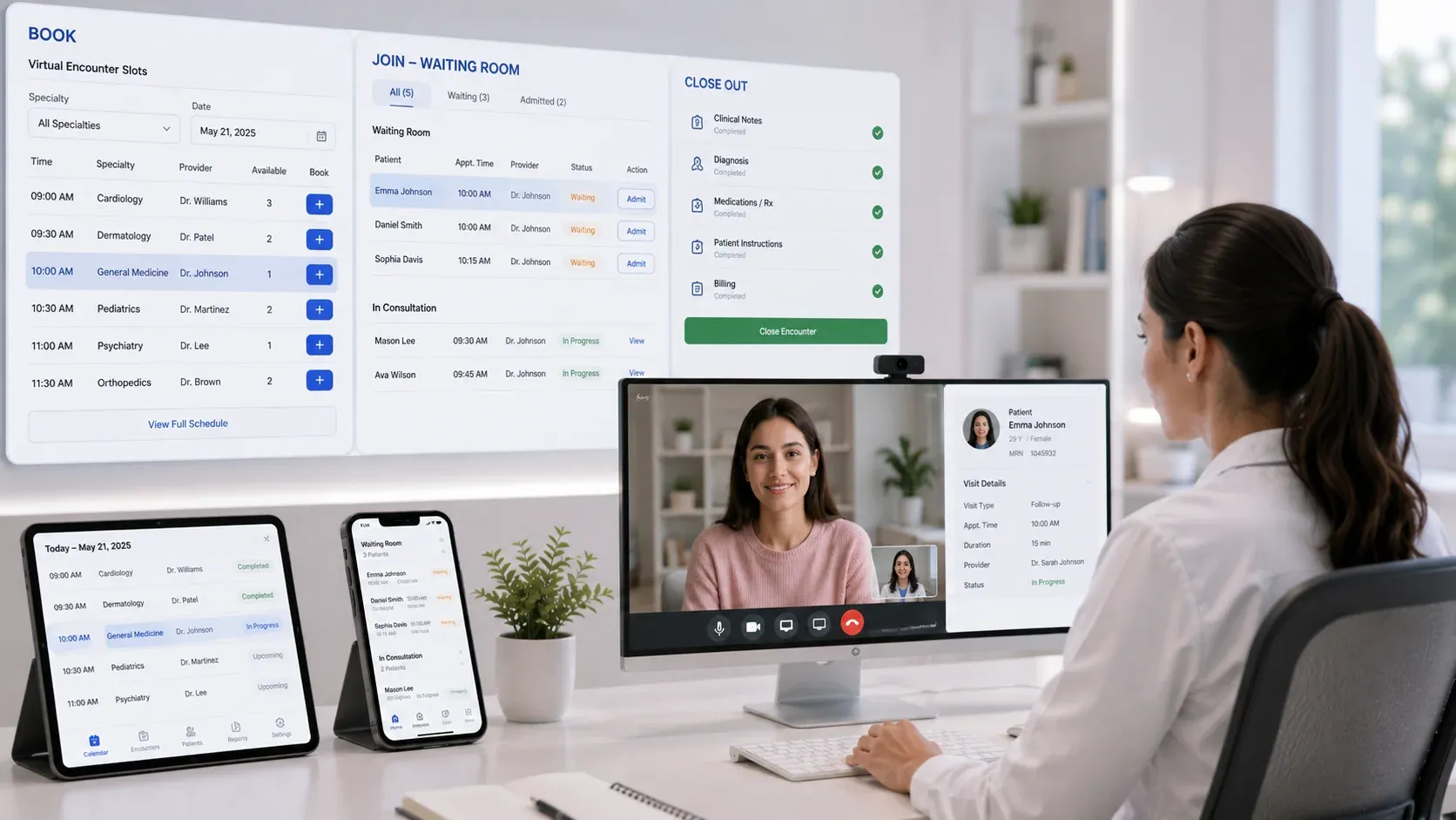 Modern telemedicine operations on echoBitz