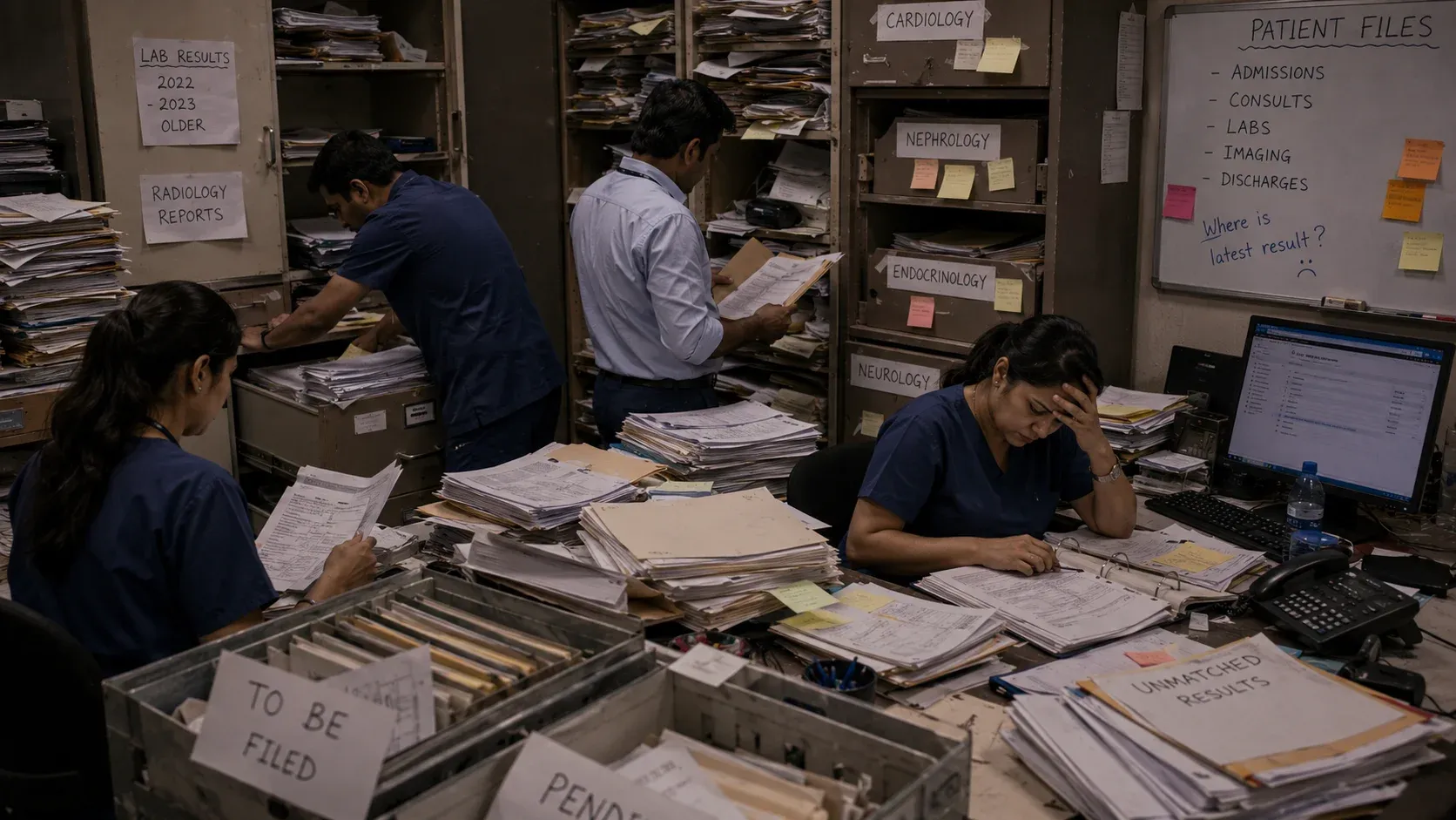 Traditional timeline operations with paper processes