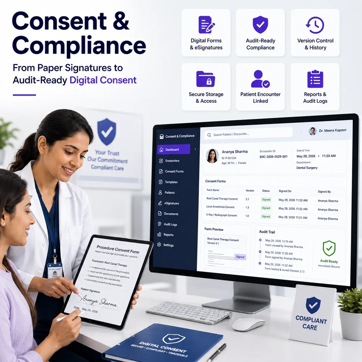 Consent Form Management workflow
