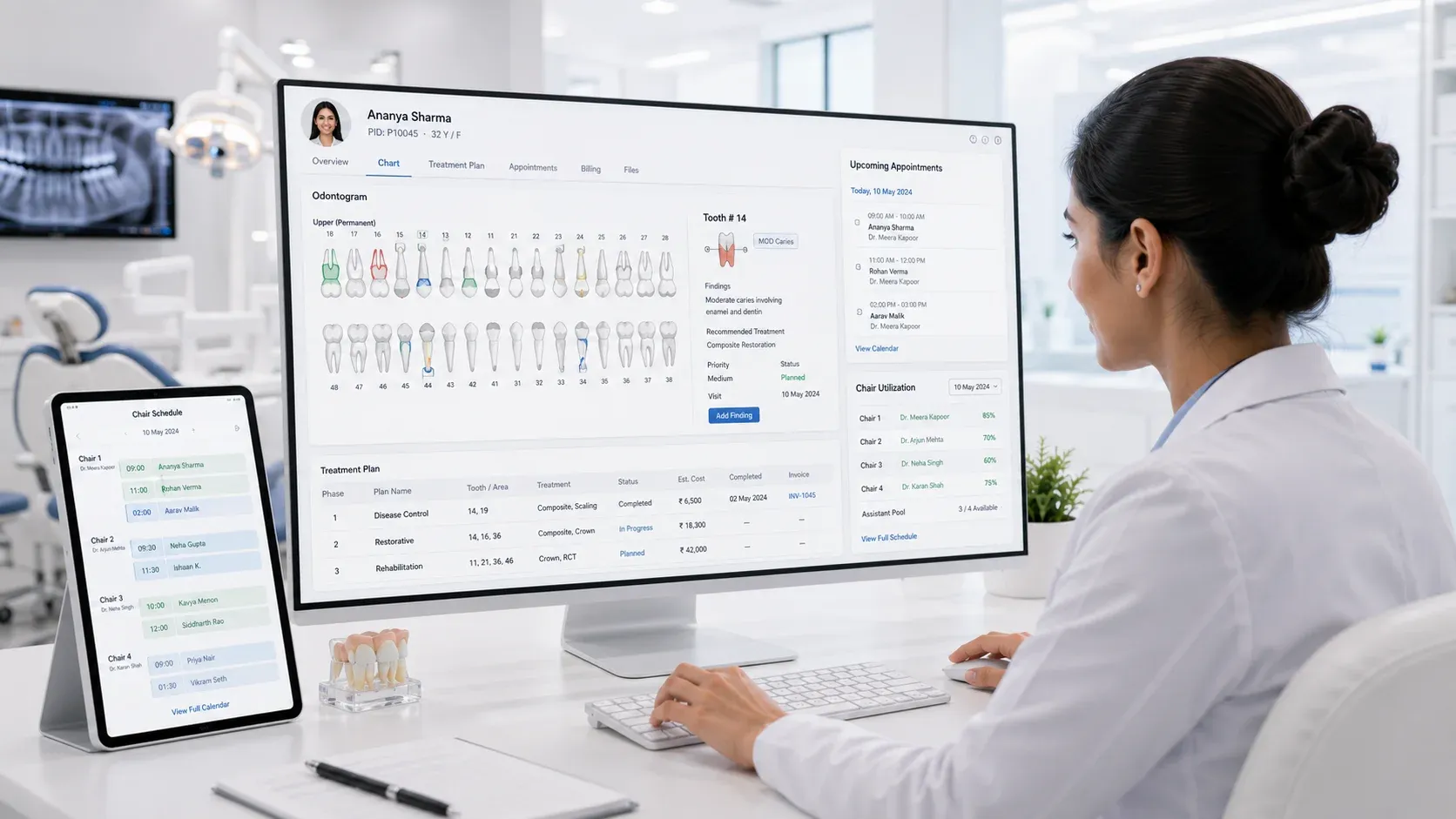 Modern dental operations on echoBitz