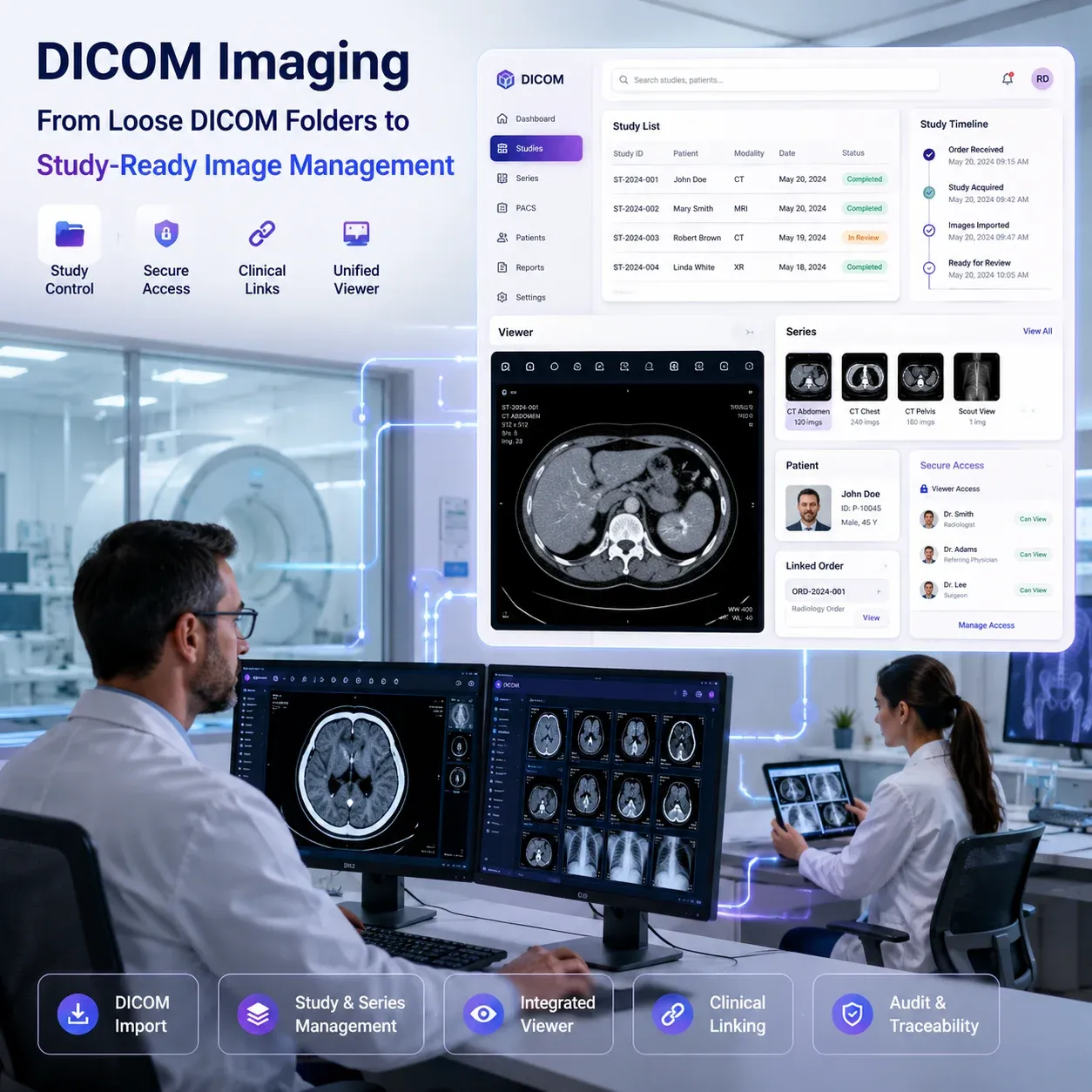 DICOM Image Management workflow