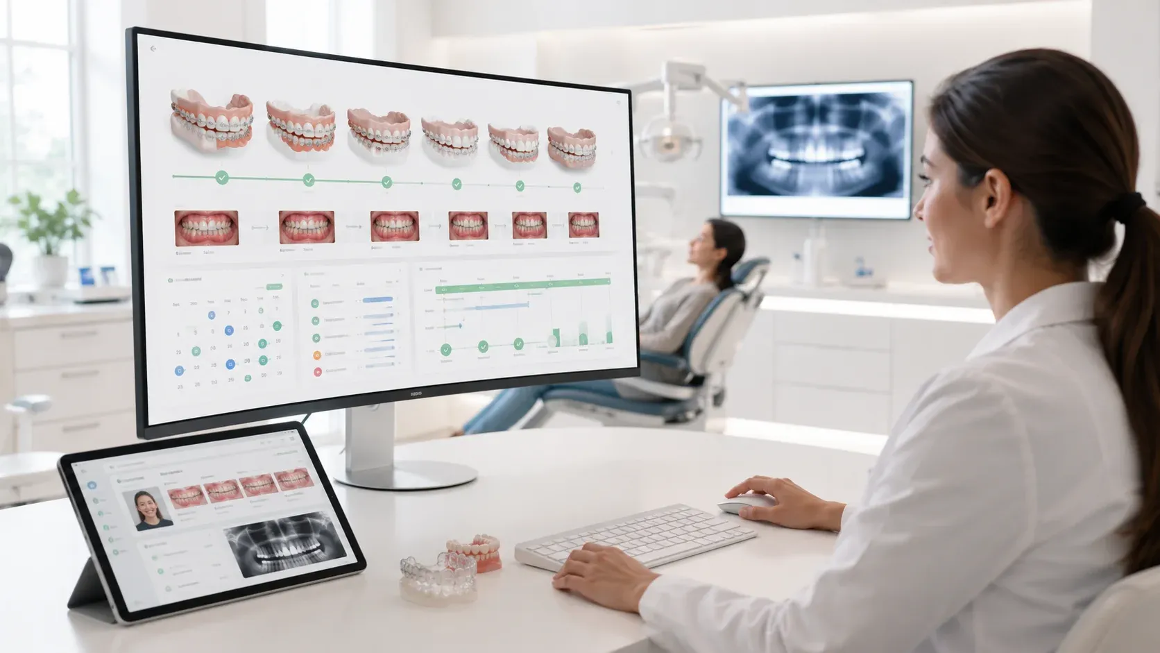 Modern orthodontics operations on echoBitz
