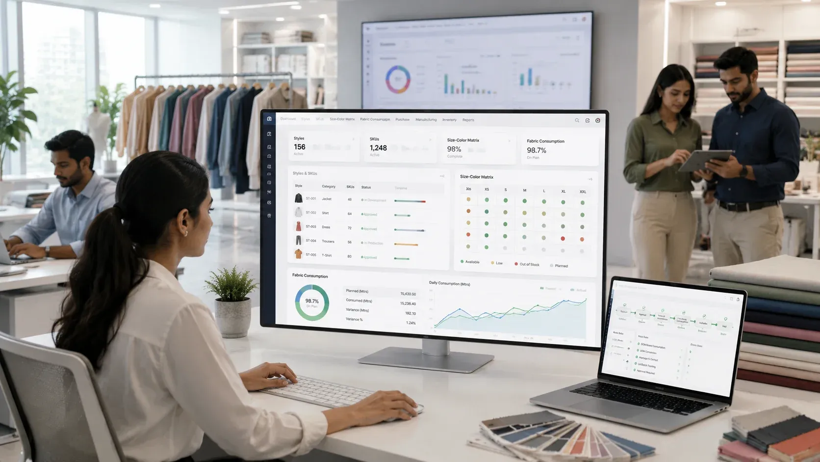 Modern apparel operations on echoBitz