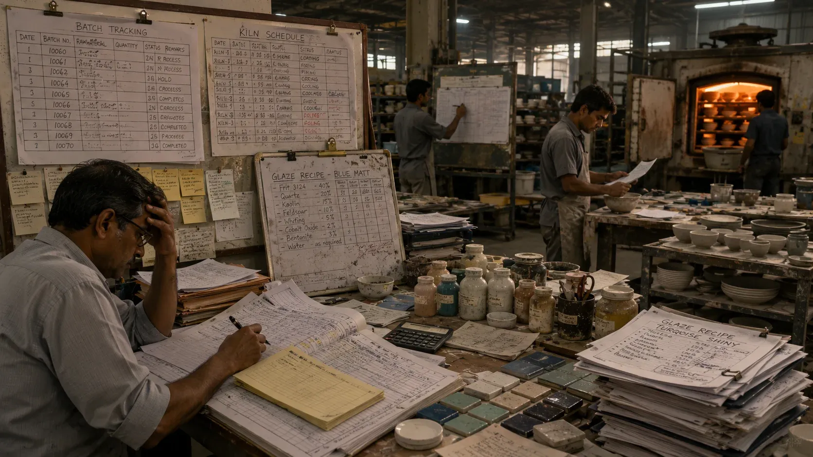 Traditional ceramics operations with paper processes
