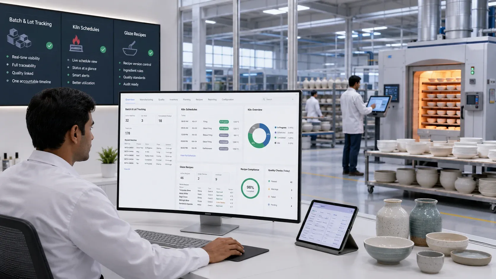 Modern ceramics operations on echoBitz