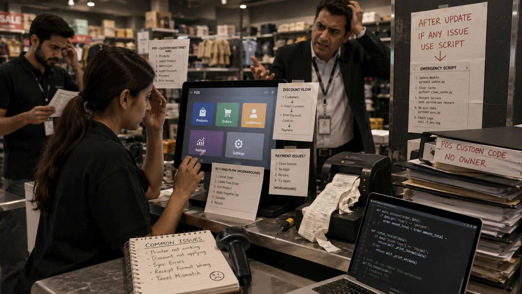 Traditional retail warehouse operations