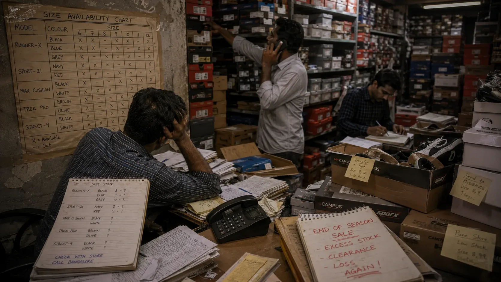 Traditional retail warehouse operations