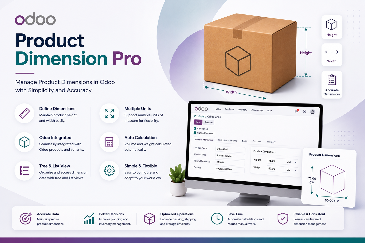 Product Dimension Pro for Odoo