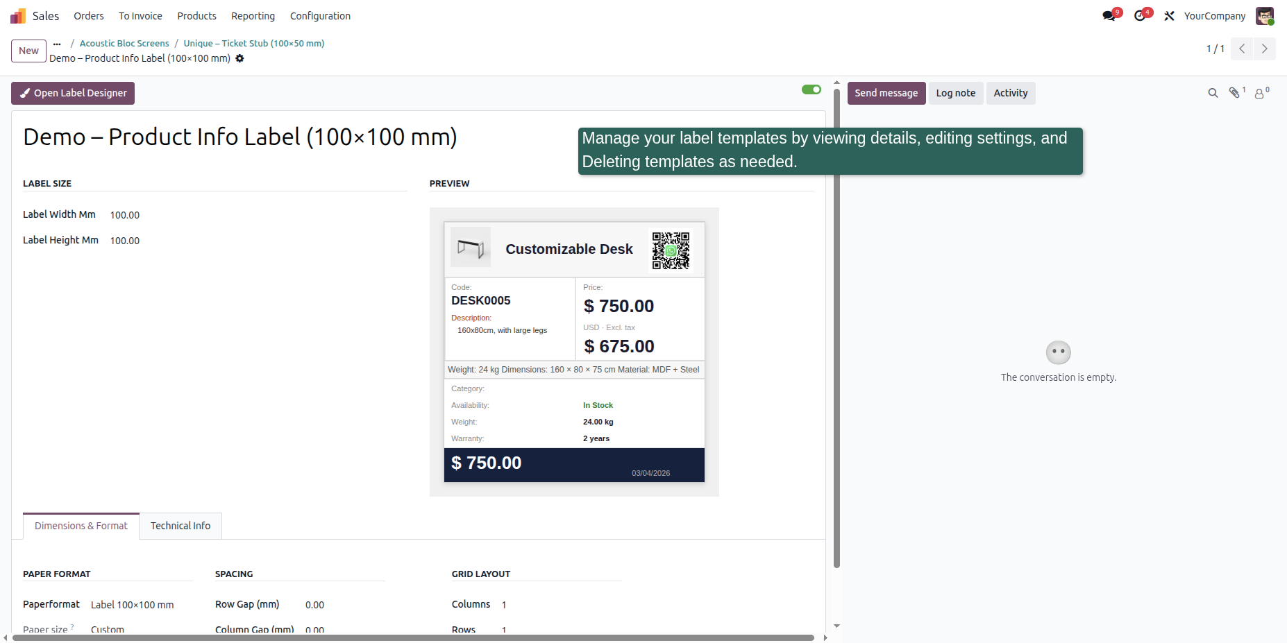 Manage & Update Templates