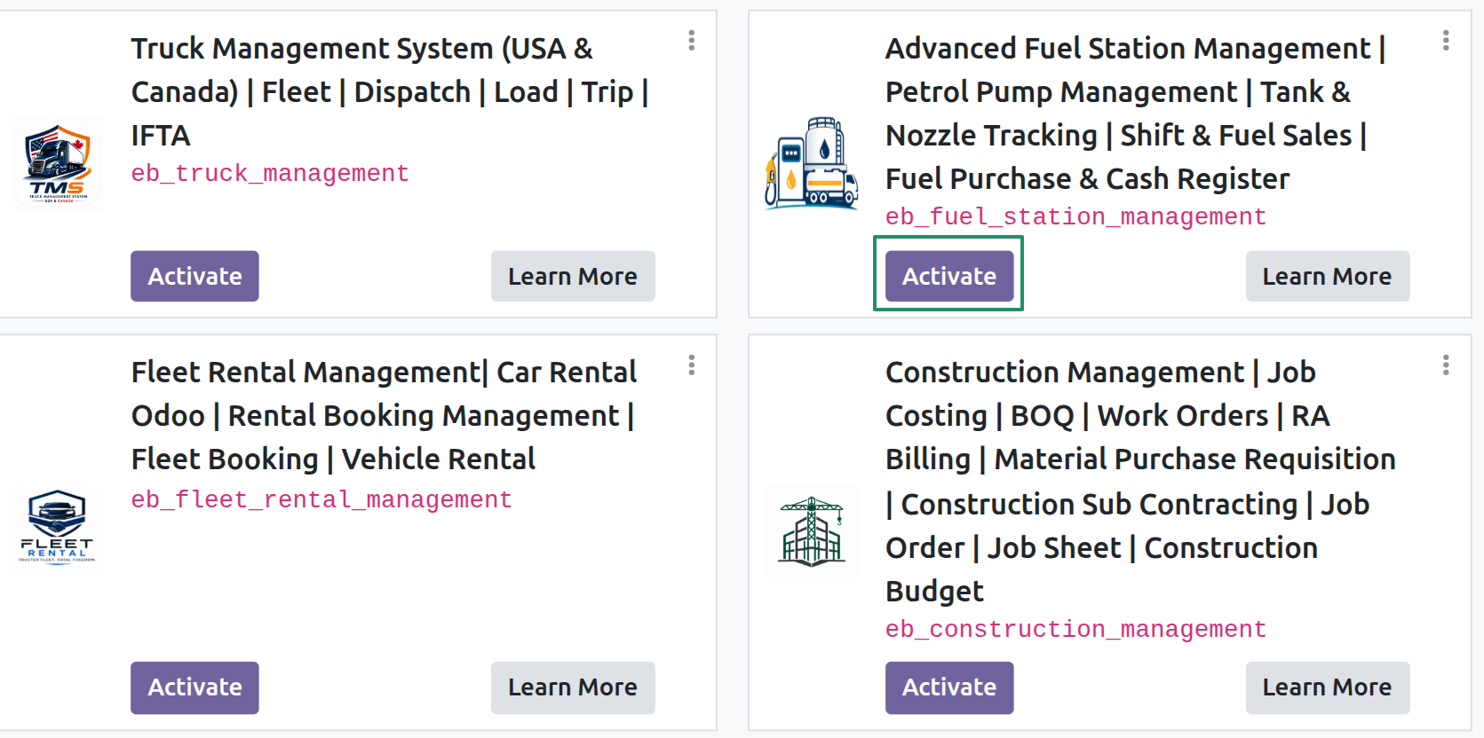 One-Click App Activation