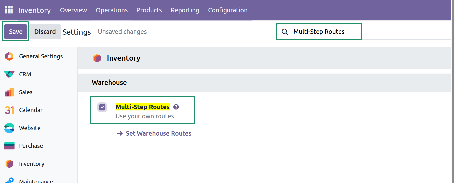 Enable Multi-Step Routes