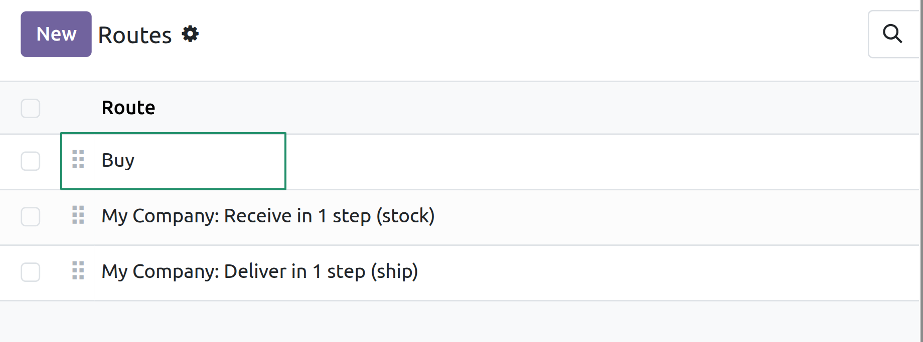 Routes List - The Buy Route
