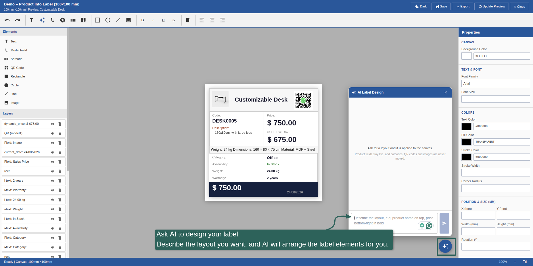 AI-Assisted Label Design