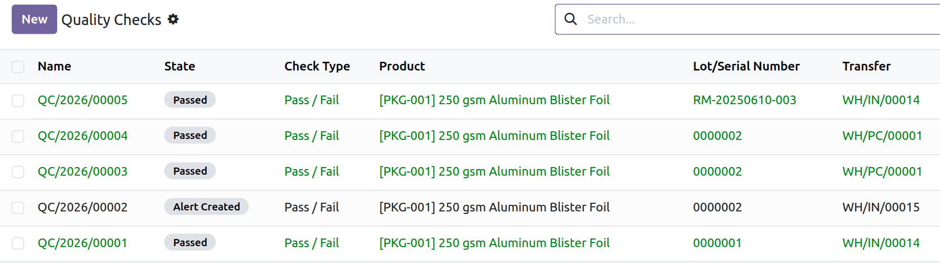 Check the Pick Component Status