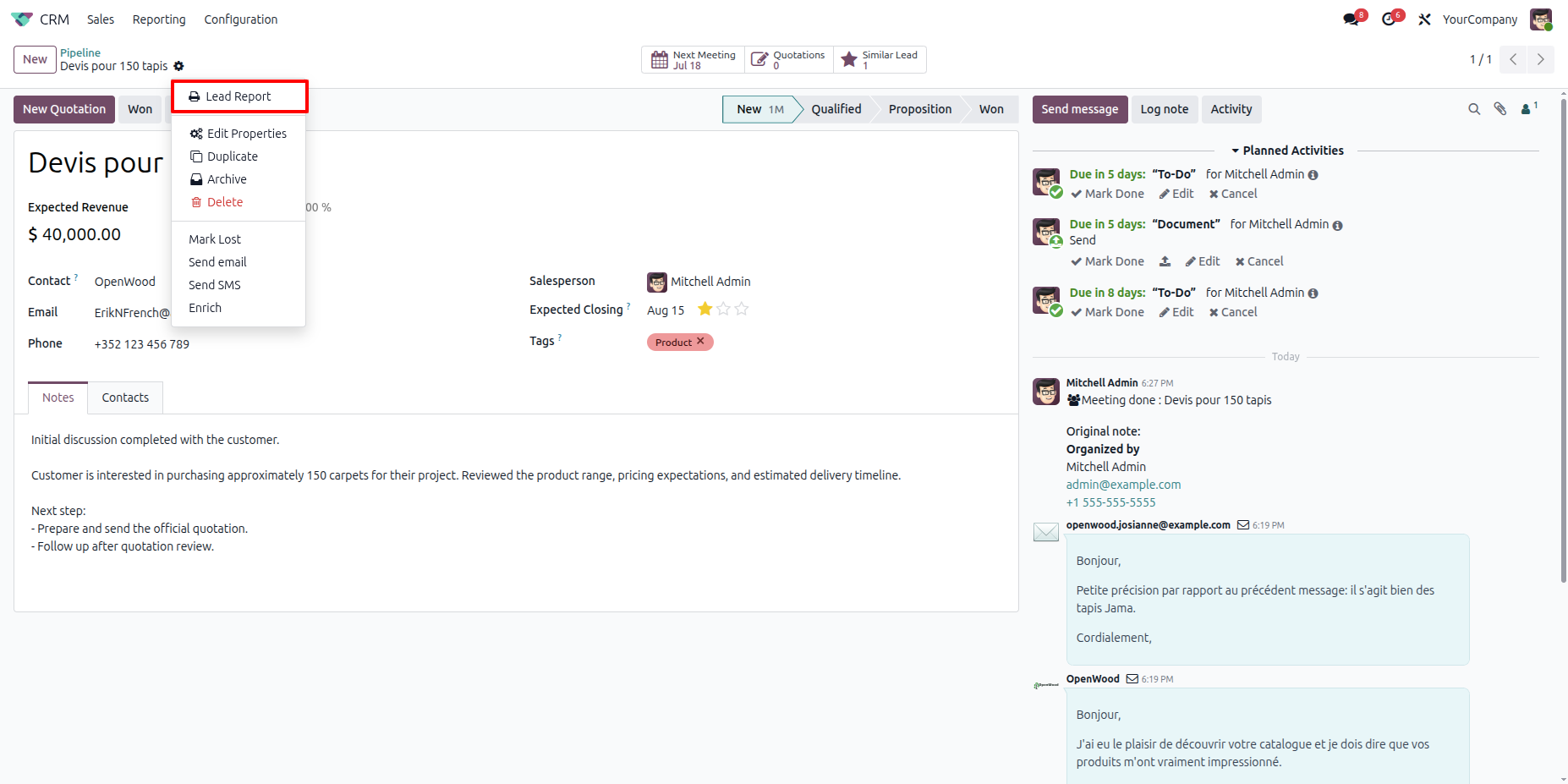 Template Dashboard