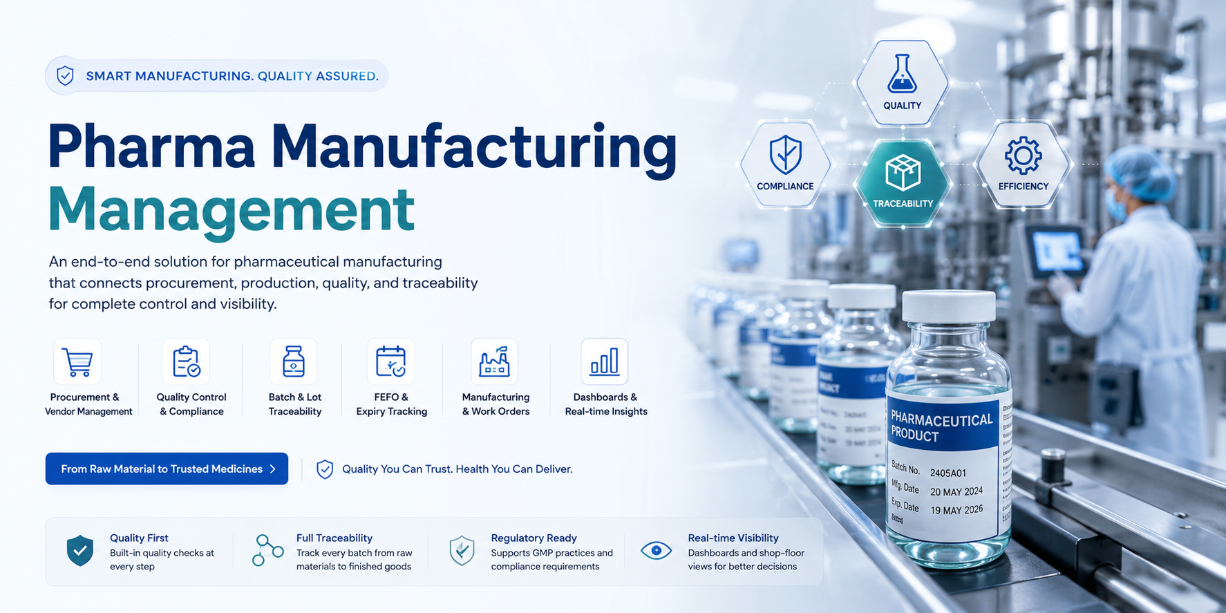 Pharma Manufacturing Banner