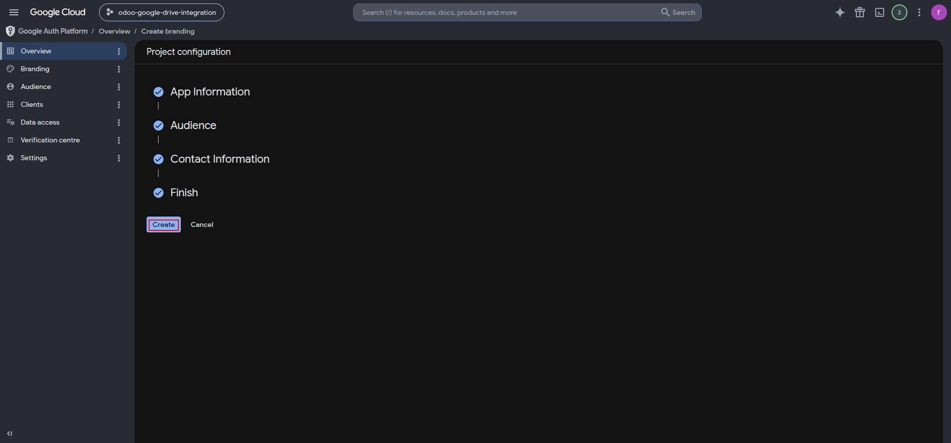 Google Drive Config Step 14