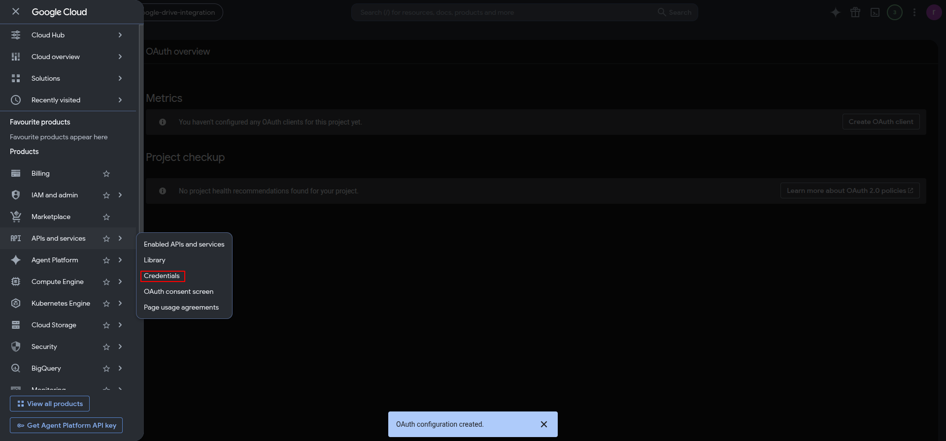 Google Drive Config Step 15