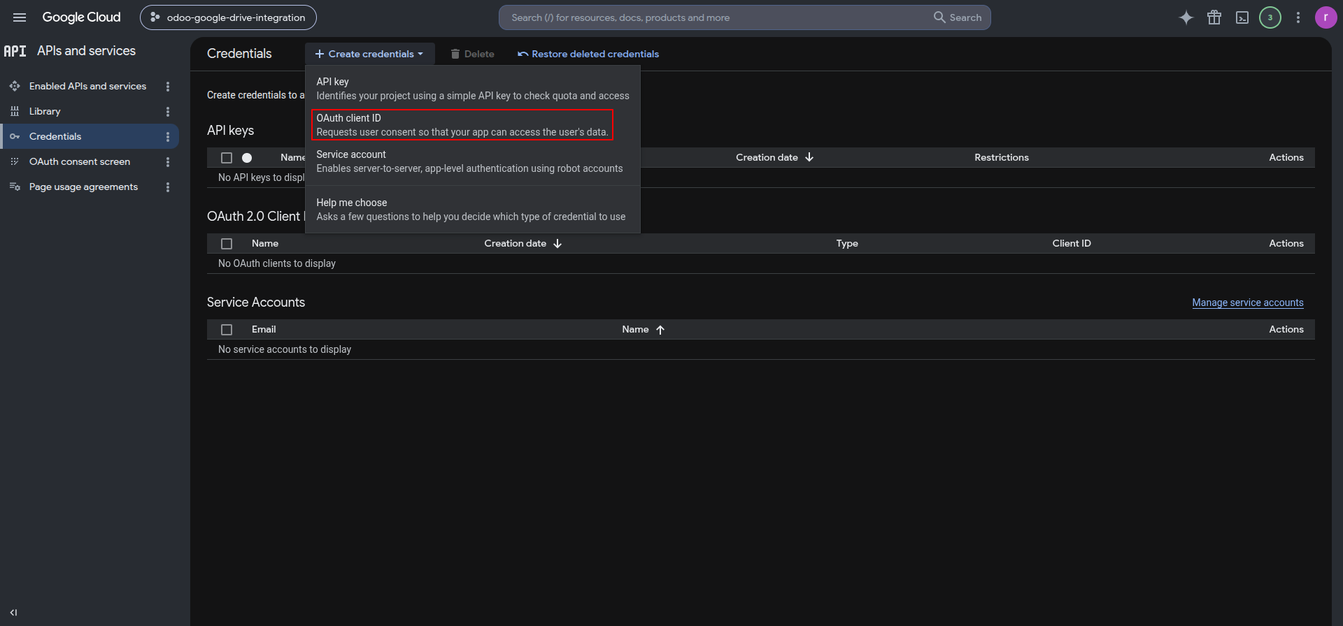 Google Drive Config Step 16