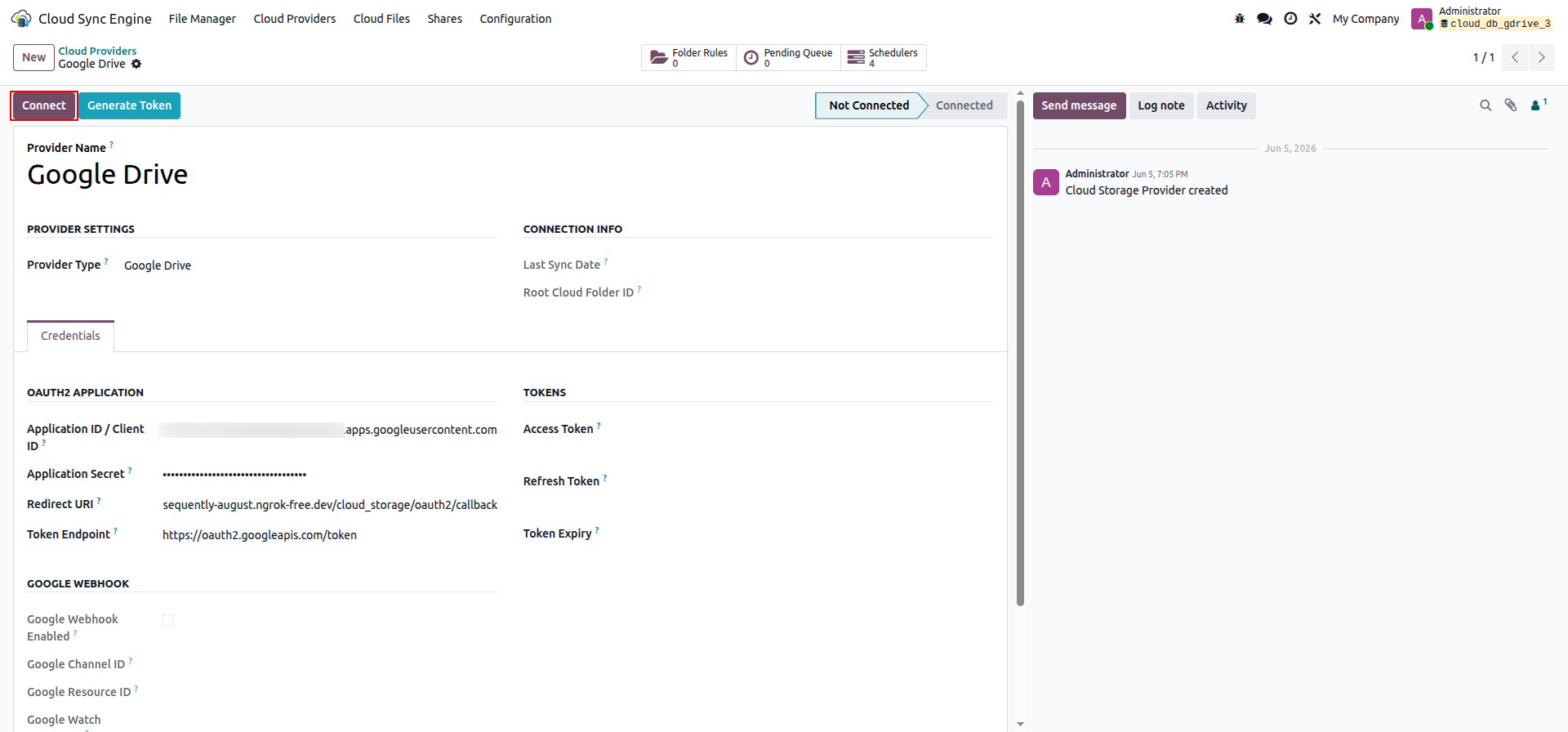Google Drive Config Step 25