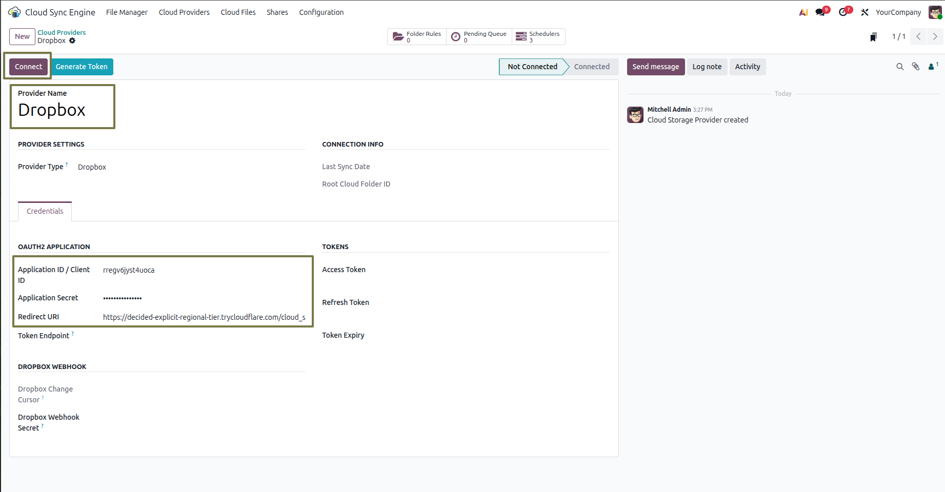 Dropbox Config Step 13