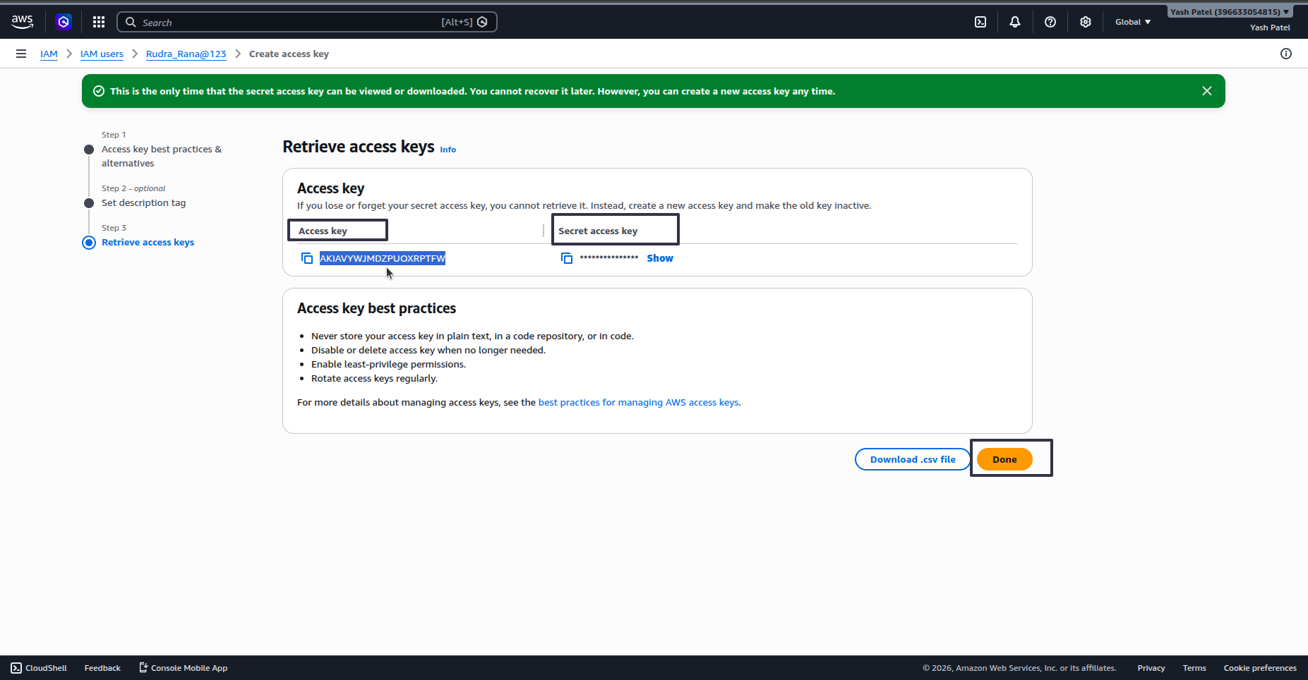 Amazon S3 Config Step 29